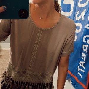 Boutique shirt with dangle things !! Size small